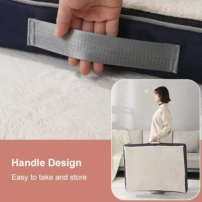 Plush Dog Bed Removable Washable Mattress