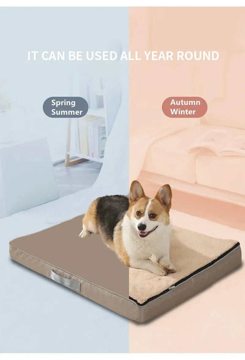 Plush Dog Bed Removable Washable Mattress