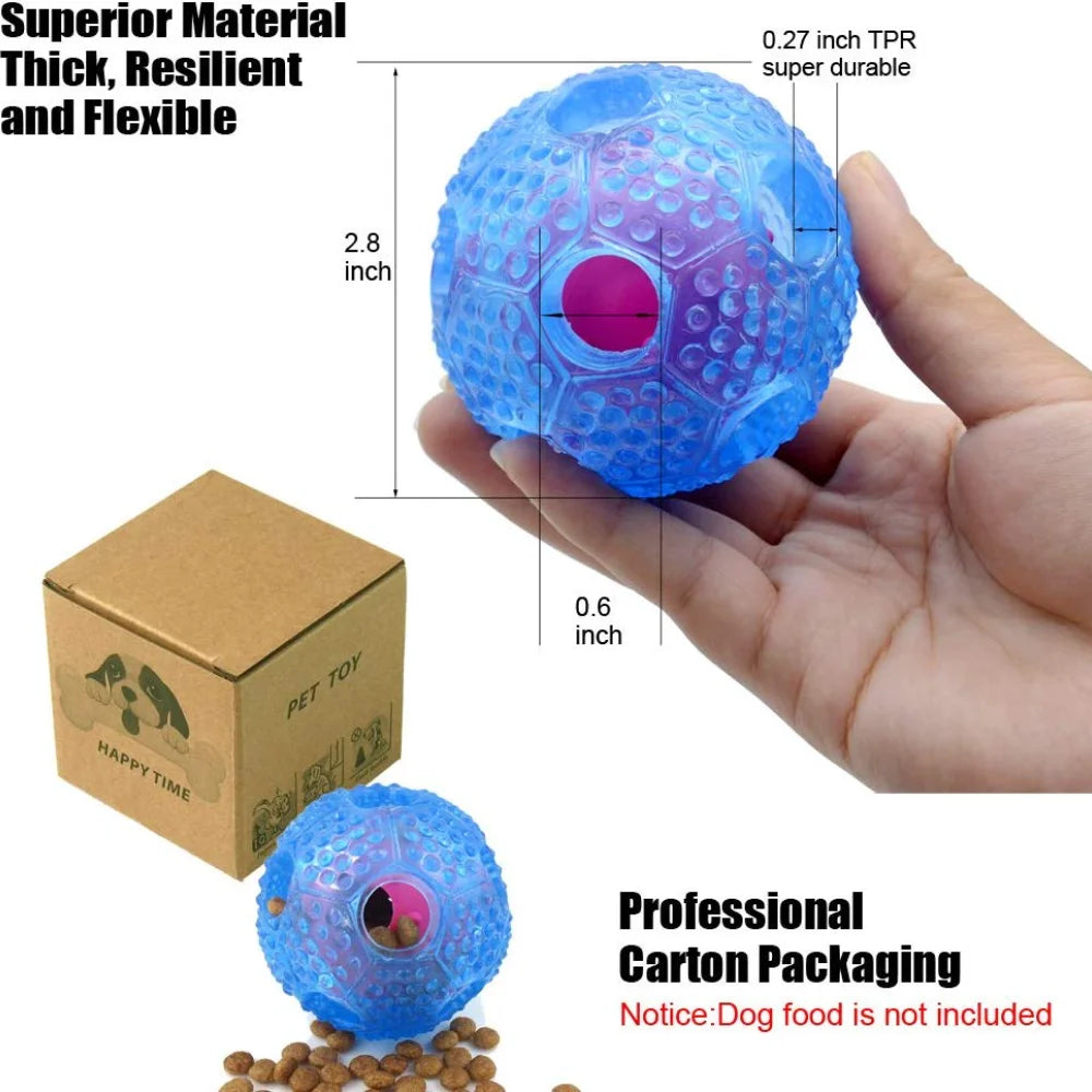 Interactive IQ Chew Toys Ball for Medium-Large Dogs