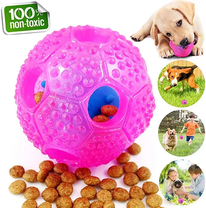 Interactive IQ Chew Toys Ball for Medium-Large Dogs