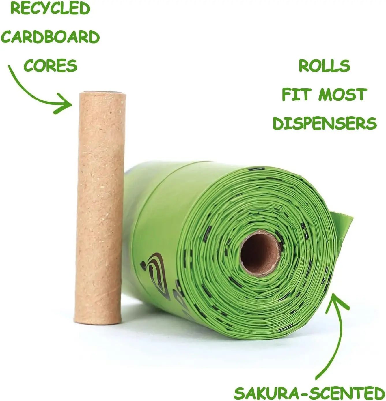 Biodegradable Sakura Scented Poop Bags. Bulk available.